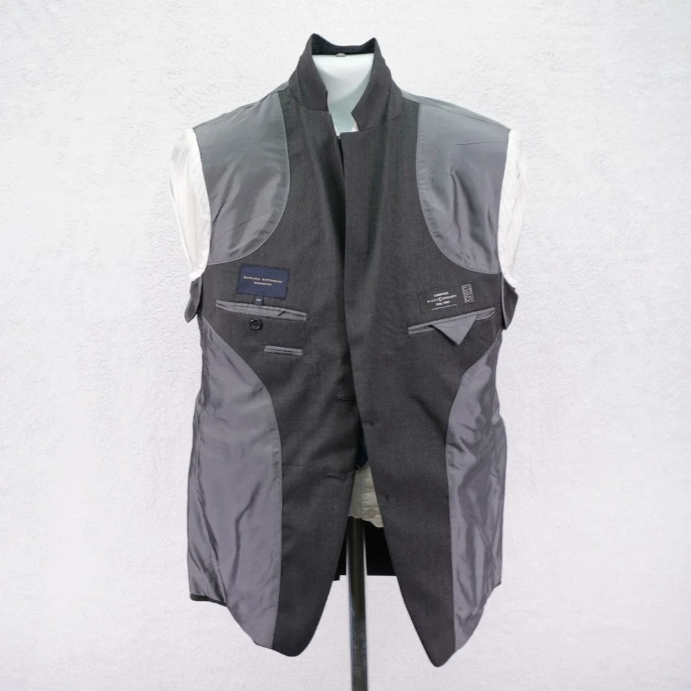 Banana Republic Wool Blazer Gray 38R / Slim 40R Lanificio Filli Cerruti Modern F